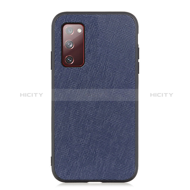 Coque Luxe Cuir Housse Etui B03H pour Samsung Galaxy S20 Lite 5G Bleu Plus