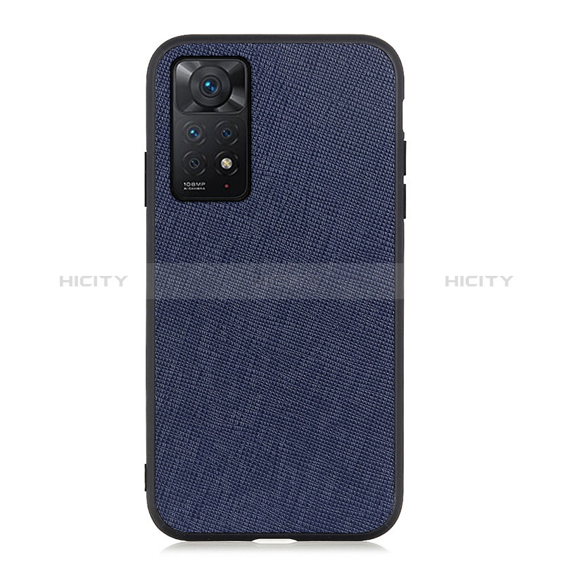 Coque Luxe Cuir Housse Etui B03H pour Xiaomi Redmi Note 11 Pro 4G Bleu Plus