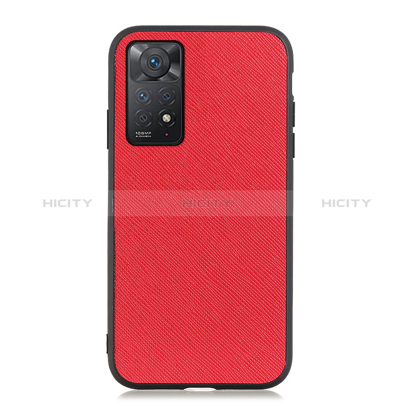 Coque Luxe Cuir Housse Etui B03H pour Xiaomi Redmi Note 11 Pro 4G Rouge Plus