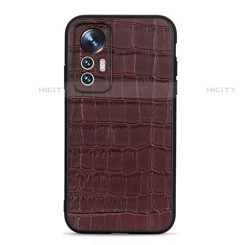 Coque Luxe Cuir Housse Etui B04H pour Xiaomi Mi 12 Lite 5G Marron Plus