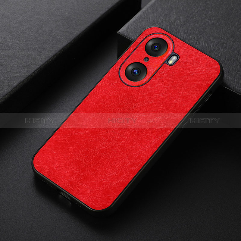 Coque Luxe Cuir Housse Etui B05H pour Huawei Honor 60 Pro 5G Rouge Plus