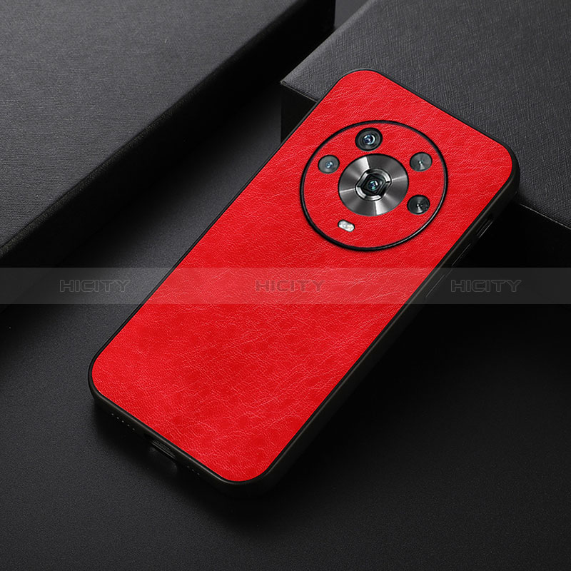 Coque Luxe Cuir Housse Etui B05H pour Huawei Honor Magic4 5G Rouge Plus