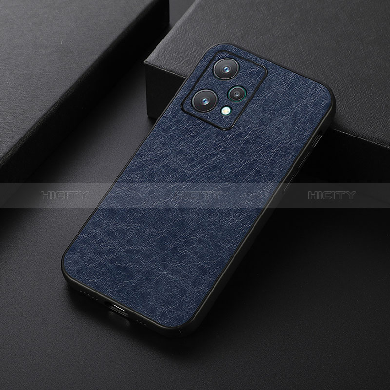 Coque Luxe Cuir Housse Etui B05H pour Realme V25 5G Bleu Plus