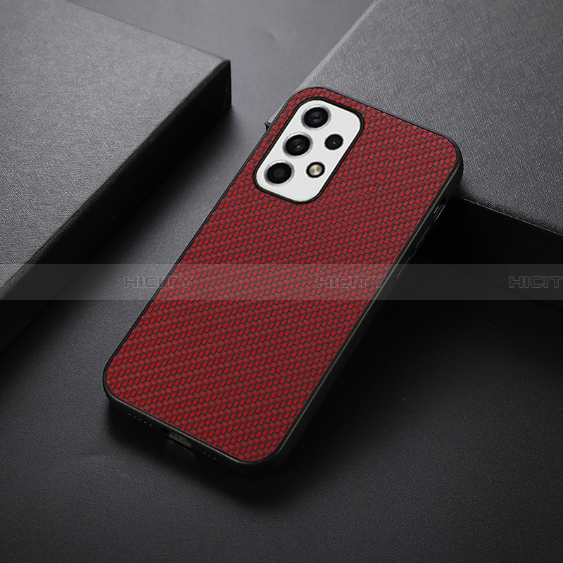 Coque Luxe Cuir Housse Etui B05H pour Samsung Galaxy A23 4G Rouge Plus