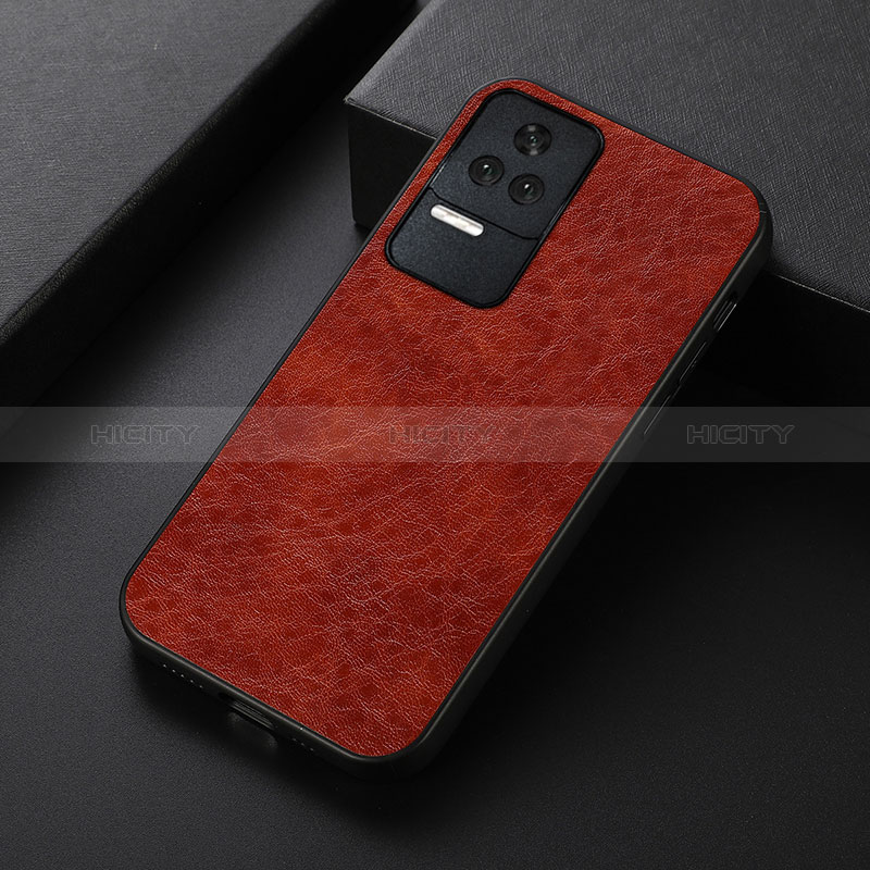 Coque Luxe Cuir Housse Etui B05H pour Xiaomi Redmi K50 5G Marron Plus