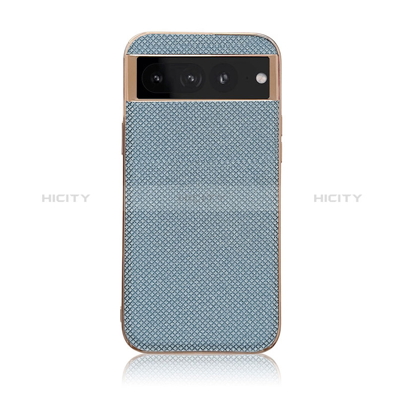 Coque Luxe Cuir Housse Etui B06H pour Google Pixel 7 Pro 5G Bleu Plus