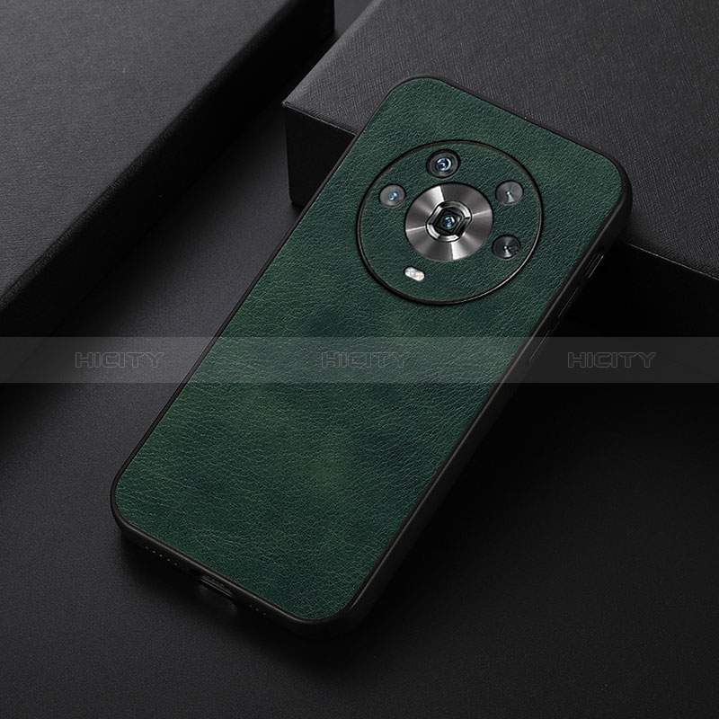 Coque Luxe Cuir Housse Etui B06H pour Huawei Honor Magic4 5G Vert Plus