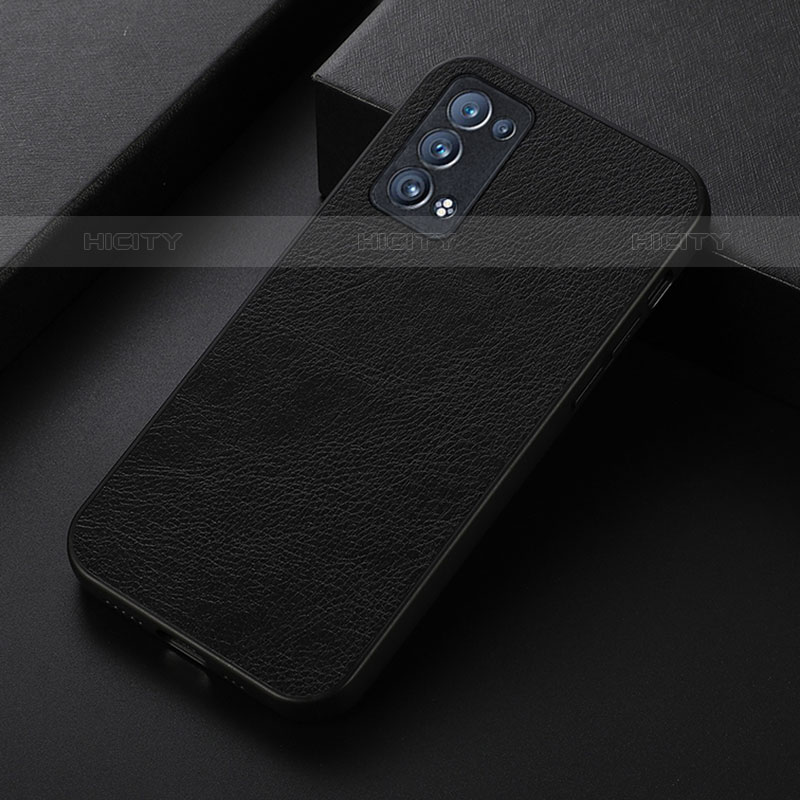 Coque Luxe Cuir Housse Etui B06H pour Oppo Reno6 Pro+ Plus 5G Noir Plus