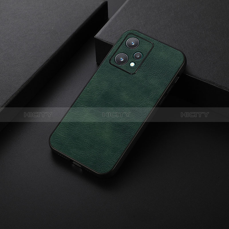 Coque Luxe Cuir Housse Etui B06H pour Realme 9 Pro 5G Vert Plus