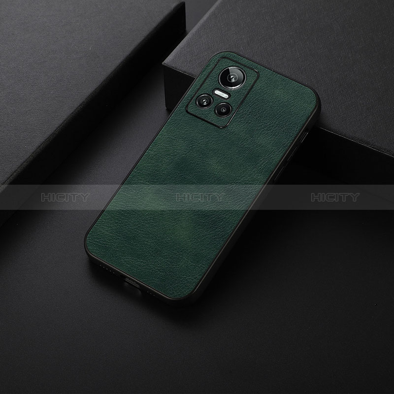 Coque Luxe Cuir Housse Etui B06H pour Realme GT Neo3 5G Vert Plus