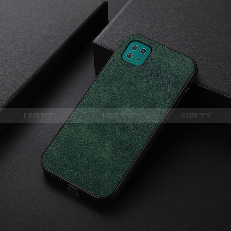 Coque Luxe Cuir Housse Etui B06H pour Samsung Galaxy A22s 5G Vert Plus