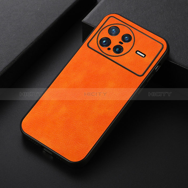 Coque Luxe Cuir Housse Etui B06H pour Vivo X Note Orange Plus