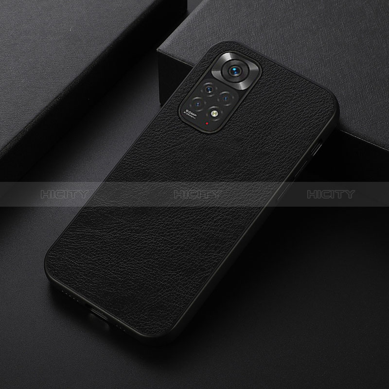 Coque Luxe Cuir Housse Etui B06H pour Xiaomi Redmi Note 11 4G (2022) Noir Plus