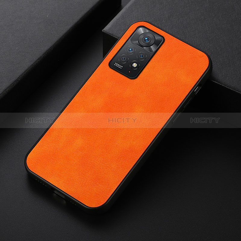 Coque Luxe Cuir Housse Etui B06H pour Xiaomi Redmi Note 12 Pro 4G Orange Plus