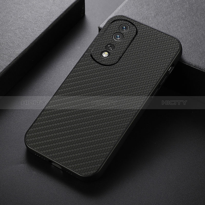 Coque Luxe Cuir Housse Etui B07H pour Huawei Honor 80 5G Noir Plus