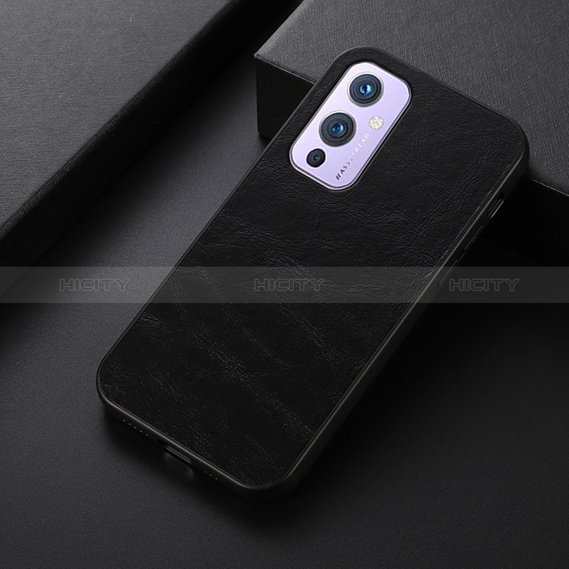 Coque Luxe Cuir Housse Etui B07H pour OnePlus 9 5G Noir Plus