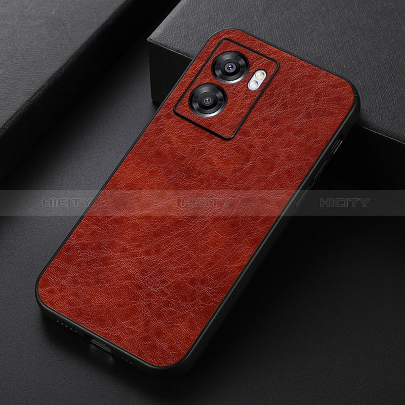 Coque Luxe Cuir Housse Etui B07H pour Realme Narzo 50 5G Marron Plus