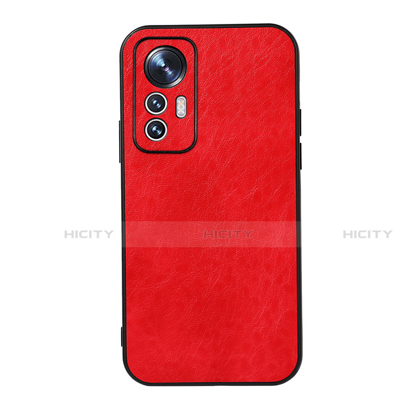 Coque Luxe Cuir Housse Etui B07H pour Xiaomi Mi 12 5G Rouge Plus