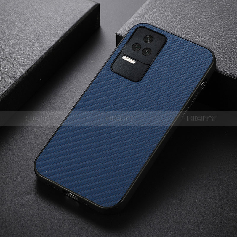 Coque Luxe Cuir Housse Etui B07H pour Xiaomi Redmi K40S 5G Bleu Plus