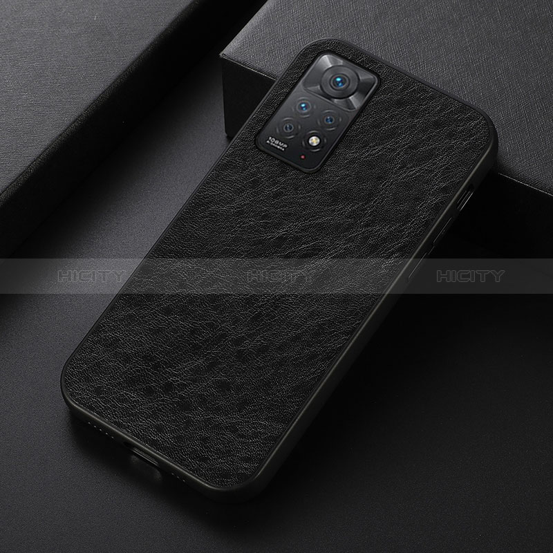 Coque Luxe Cuir Housse Etui B07H pour Xiaomi Redmi Note 11 Pro 4G Noir Plus