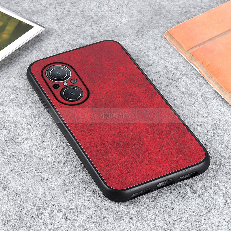 Coque Luxe Cuir Housse Etui B08H pour Huawei Honor 50 SE 5G Rouge Plus