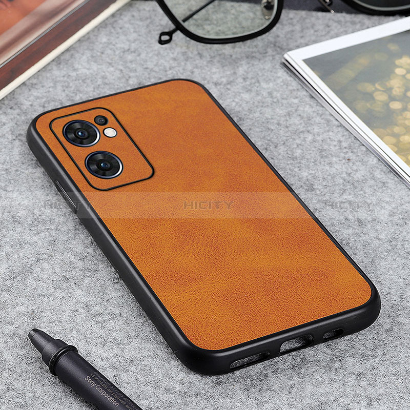 Coque Luxe Cuir Housse Etui B08H pour OnePlus Nord CE 2 5G Marron Plus