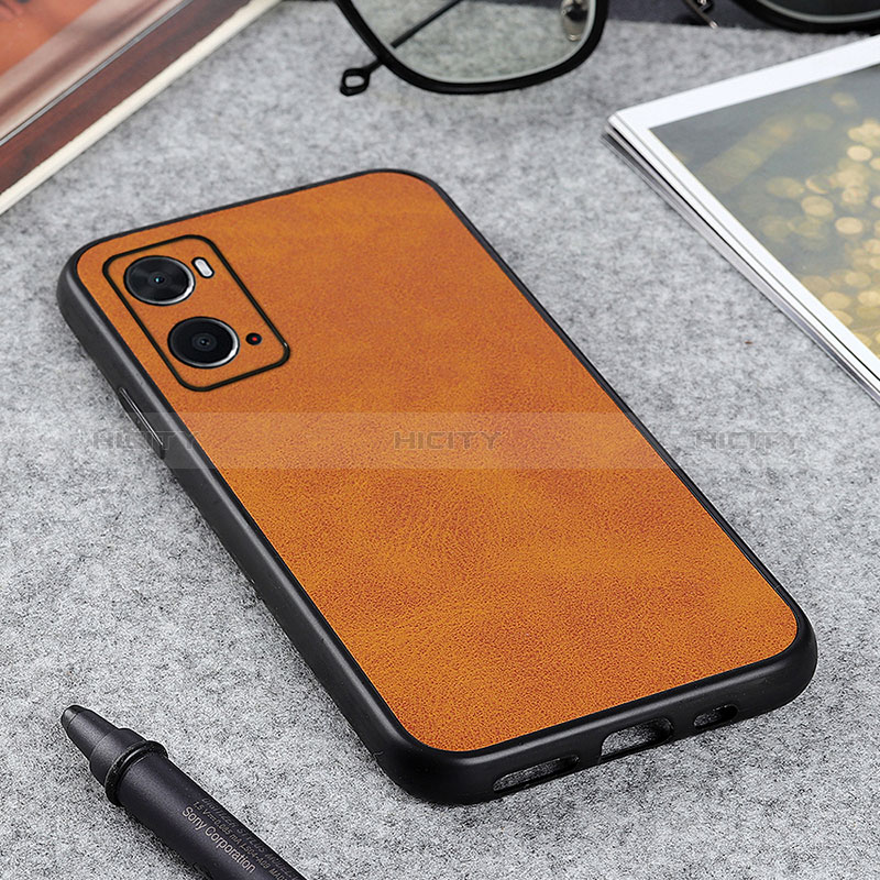 Coque Luxe Cuir Housse Etui B08H pour Oppo A36 Marron Plus