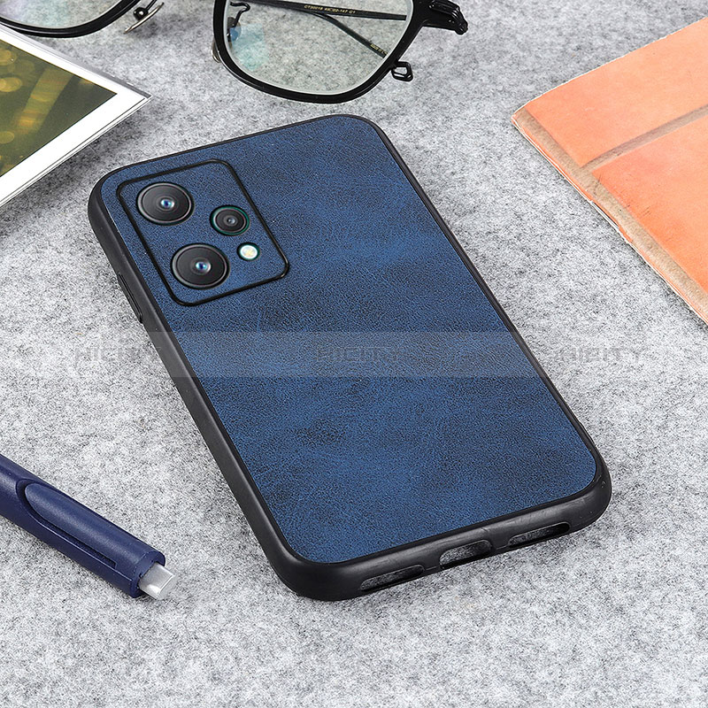 Coque Luxe Cuir Housse Etui B08H pour Realme 9 Pro 5G Bleu Plus