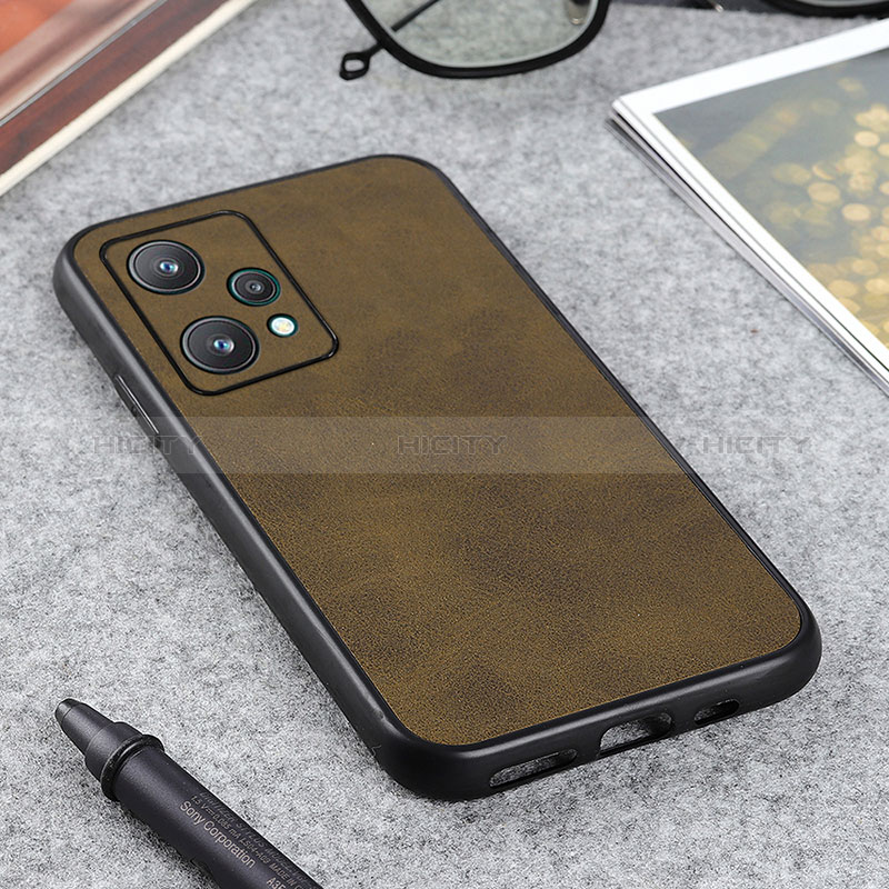 Coque Luxe Cuir Housse Etui B08H pour Realme 9 Pro 5G Vert Plus