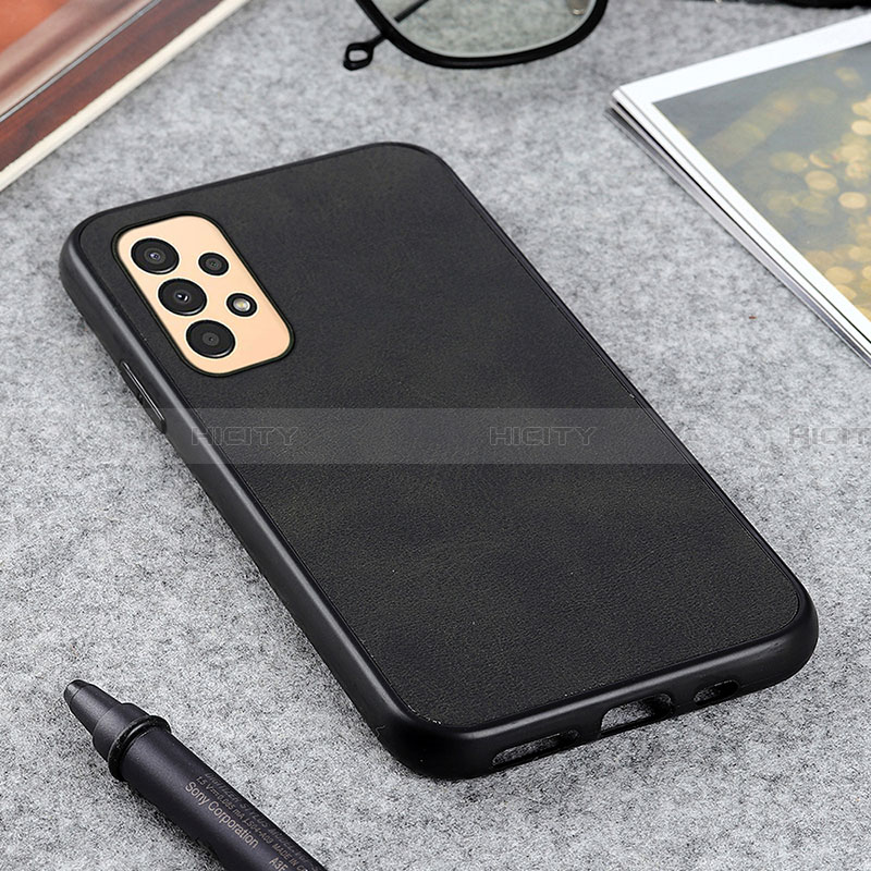 Coque Luxe Cuir Housse Etui B08H pour Samsung Galaxy A13 4G Noir Plus