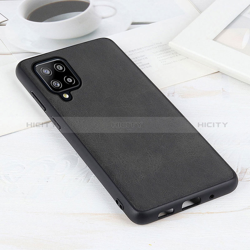 Coque Luxe Cuir Housse Etui B08H pour Samsung Galaxy A42 5G Noir Plus