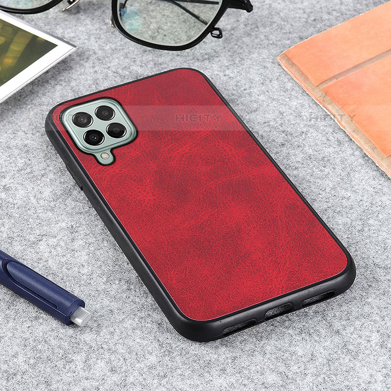 Coque Luxe Cuir Housse Etui B08H pour Samsung Galaxy M33 5G Rouge Plus