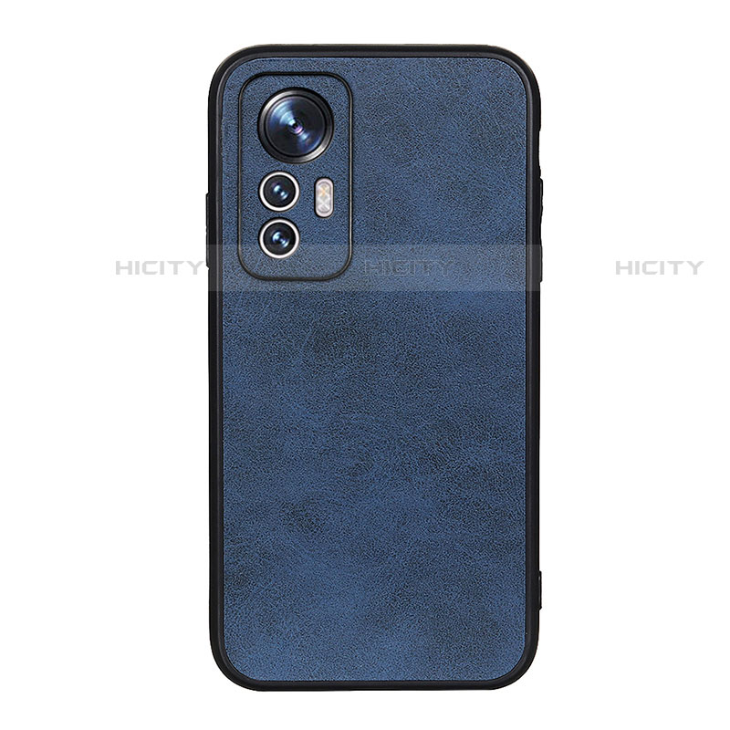 Coque Luxe Cuir Housse Etui B08H pour Xiaomi Mi 12X 5G Bleu Plus