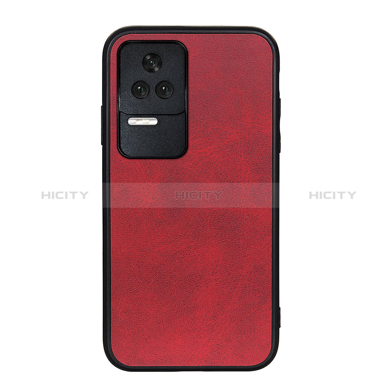 Coque Luxe Cuir Housse Etui B08H pour Xiaomi Redmi K40S 5G Rouge Plus