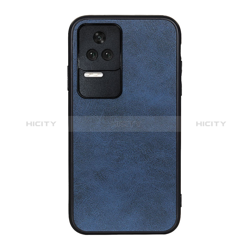 Coque Luxe Cuir Housse Etui B08H pour Xiaomi Redmi K50 5G Bleu Plus