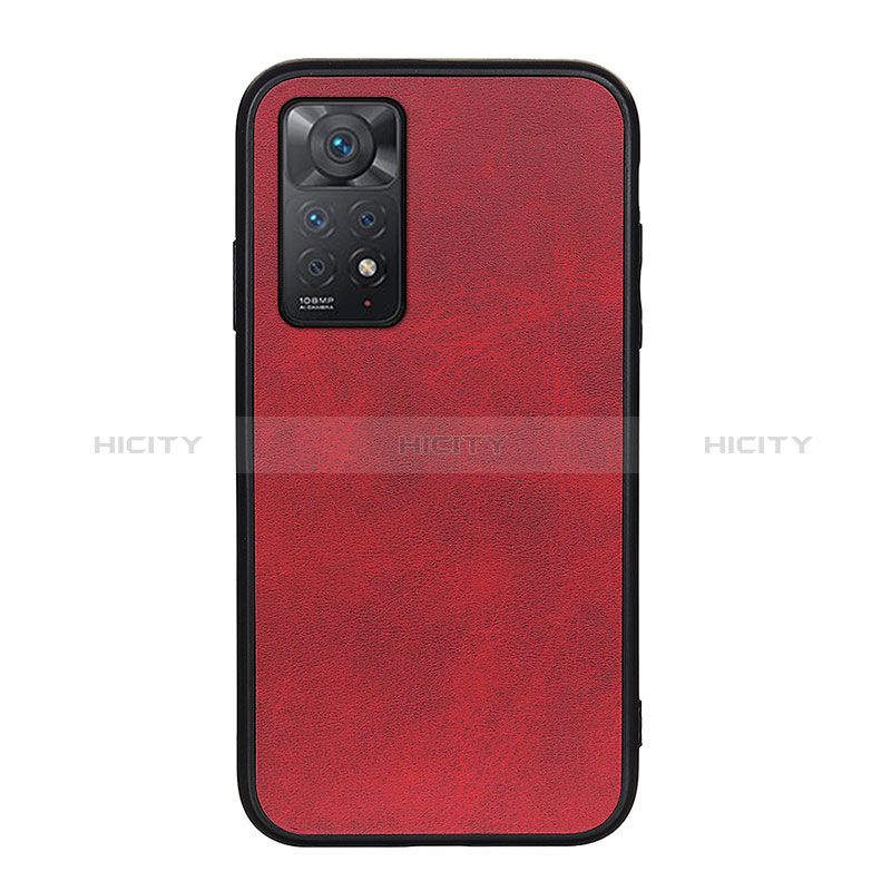 Coque Luxe Cuir Housse Etui B08H pour Xiaomi Redmi Note 12 Pro 4G Rouge Plus