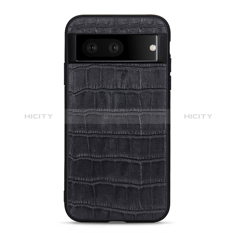 Coque Luxe Cuir Housse Etui B12H pour Google Pixel 7 5G Noir Plus