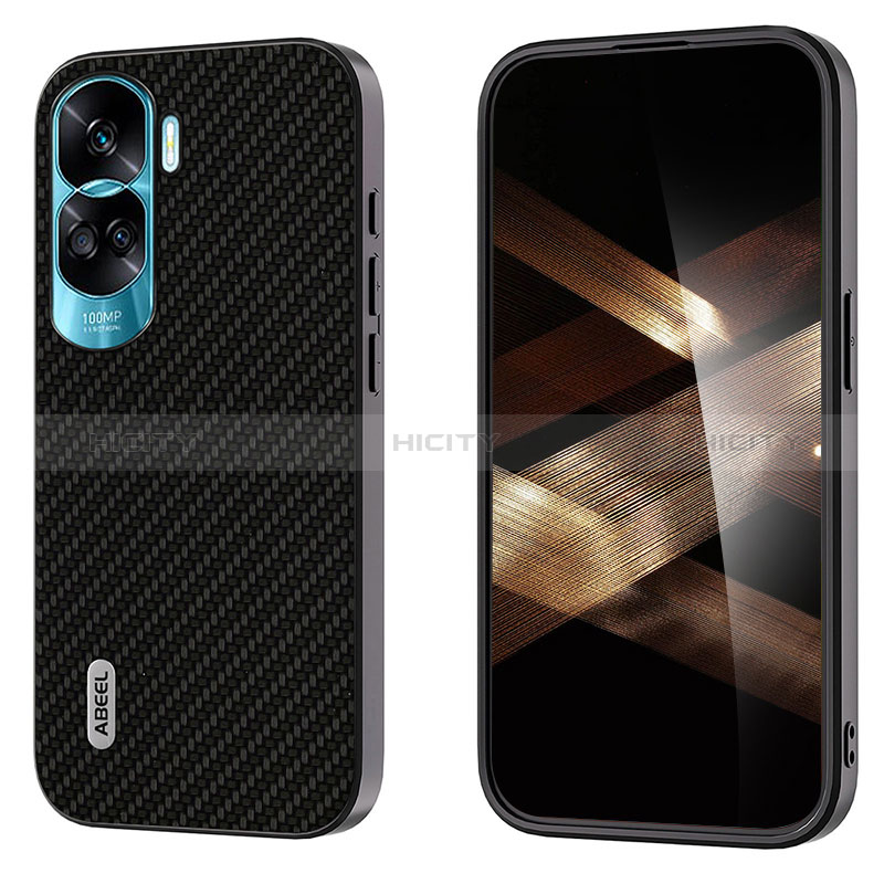 Coque Luxe Cuir Housse Etui BH3 pour Huawei Honor 90 Lite 5G Noir Plus