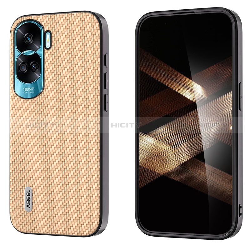 Coque Luxe Cuir Housse Etui BH3 pour Huawei Honor 90 Lite 5G Or Plus