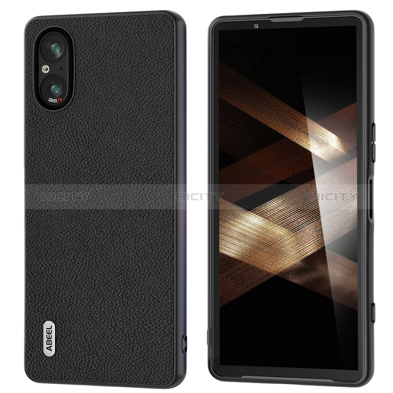 Coque Luxe Cuir Housse Etui BH4 pour Sony Xperia 5 V Noir Plus