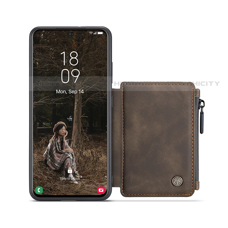 Coque Luxe Cuir Housse Etui C02S pour Samsung Galaxy S21 Plus 5G Plus