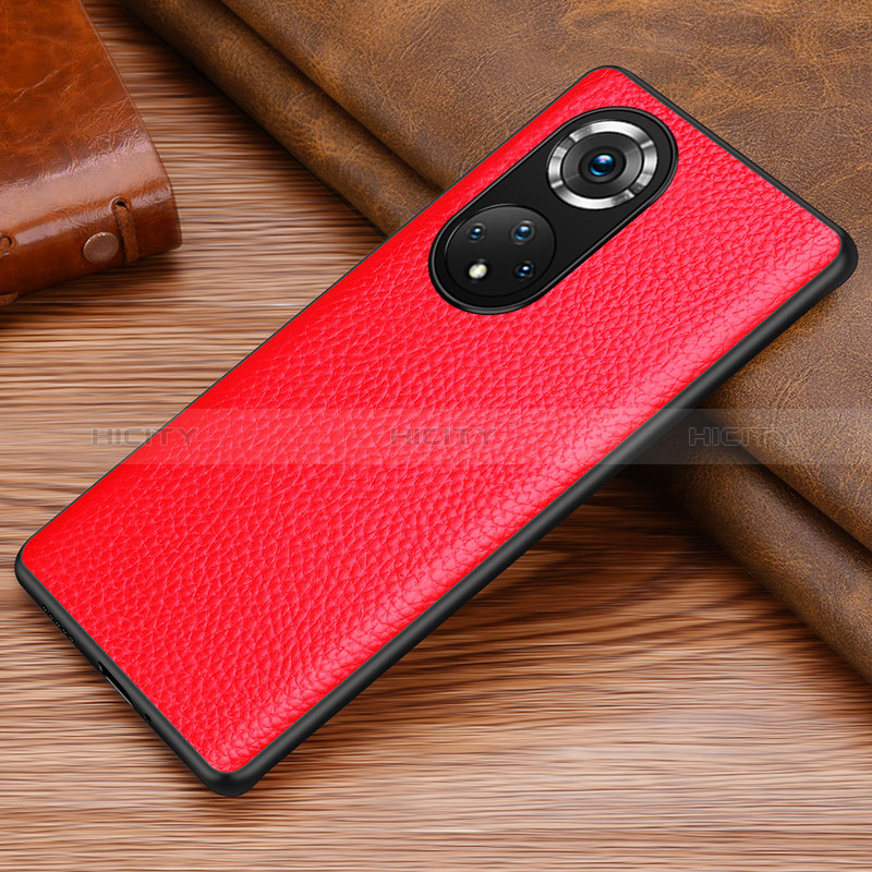 Coque Luxe Cuir Housse Etui DL1 pour Huawei Honor 50 Pro 5G Rouge Plus