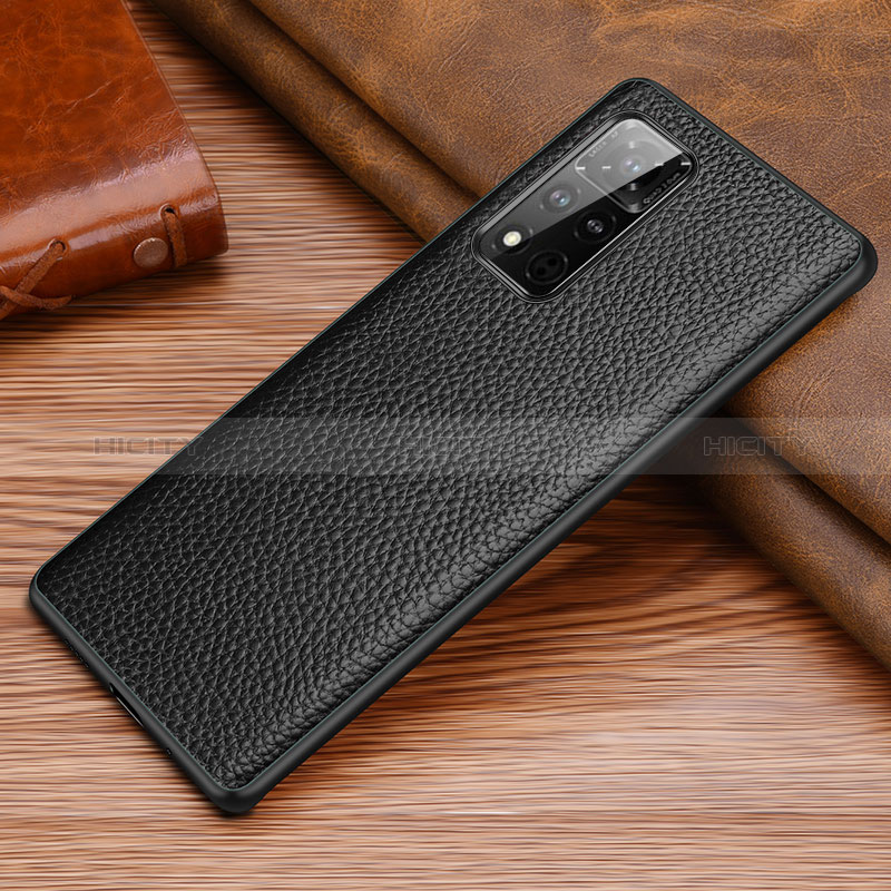 Coque Luxe Cuir Housse Etui DL1 pour Huawei Honor V40 5G Noir Plus