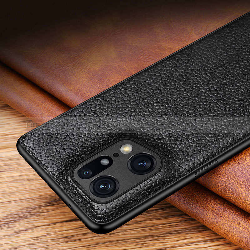 Coque Luxe Cuir Housse Etui DL1 pour Oppo Find X5 5G Plus