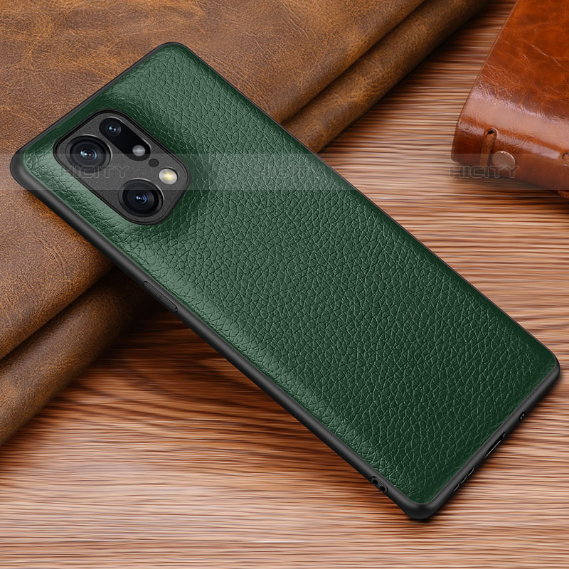 Coque Luxe Cuir Housse Etui DL1 pour Oppo Find X5 Pro 5G Plus