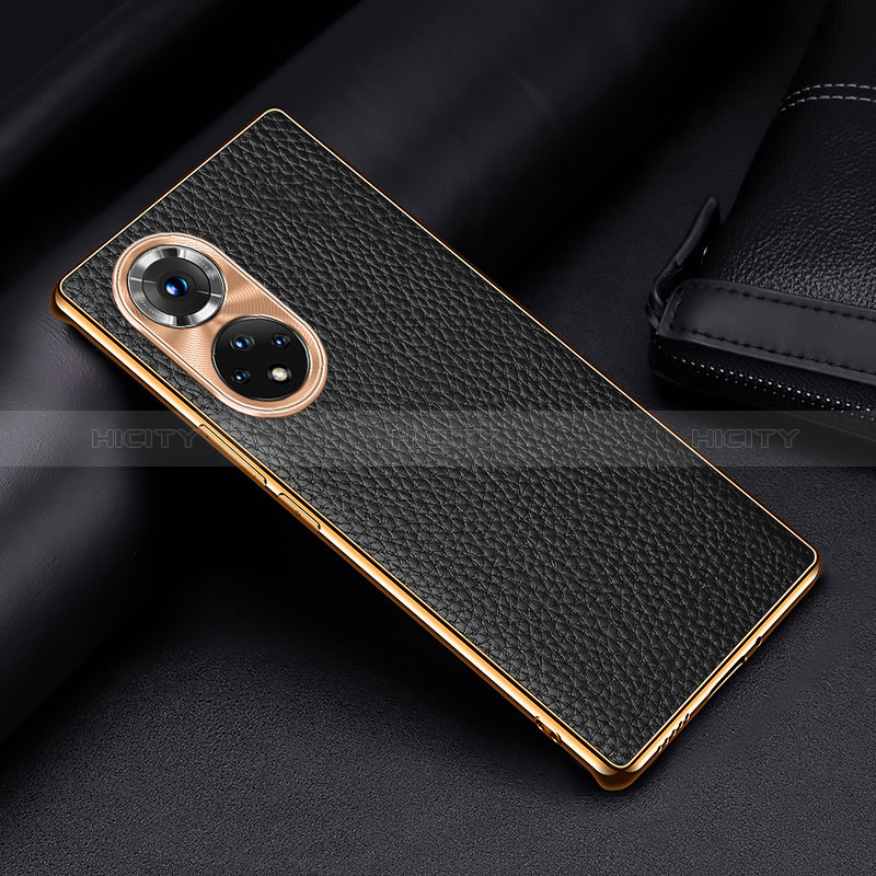 Coque Luxe Cuir Housse Etui DL2 pour Huawei Honor 50 Pro 5G Noir Plus