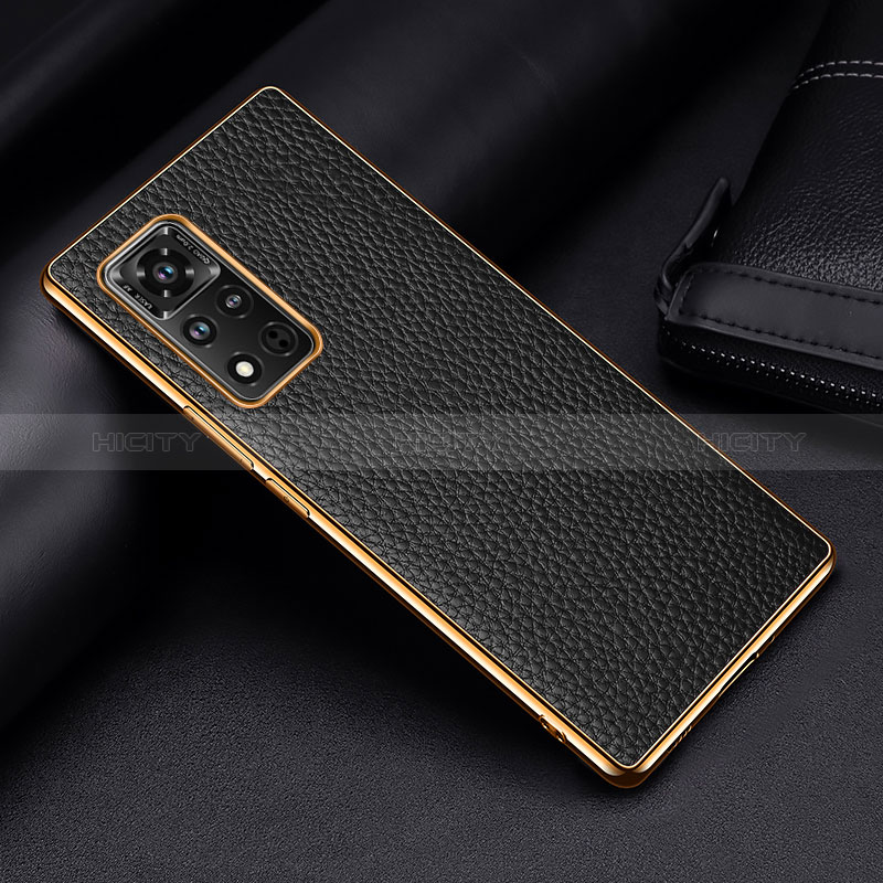 Coque Luxe Cuir Housse Etui DL2 pour Huawei Honor V40 5G Noir Plus