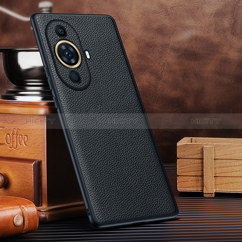 Coque Luxe Cuir Housse Etui DL3 pour Huawei Nova 11 Noir Plus