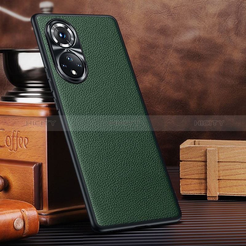 Coque Luxe Cuir Housse Etui DL3 pour Huawei Nova 9 Pro Vert Plus