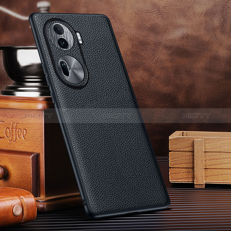 Coque Luxe Cuir Housse Etui DL3 pour Oppo Reno11 Pro 5G Noir Plus